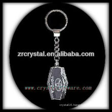 LED crystal keychain with 3D laser engraved image inside and blank crystal keychain G033